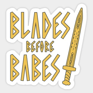 Blades B4 Babes Sticker